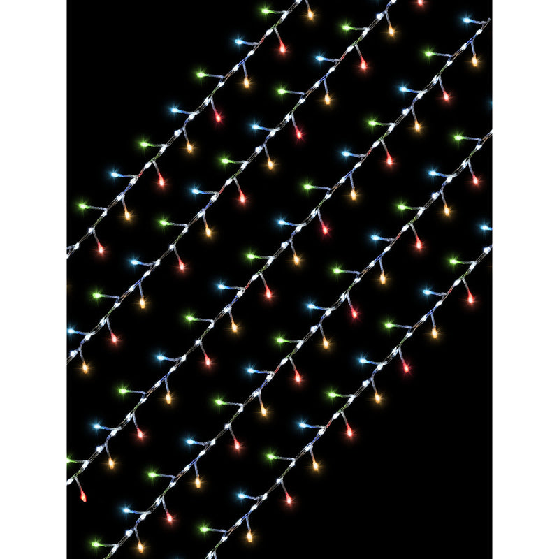 LED Cluster Light 450 White Waterfall Core Assorted 4