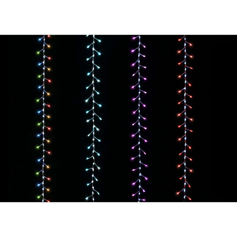 LED Cluster Light 450 White Waterfall Core Assorted 