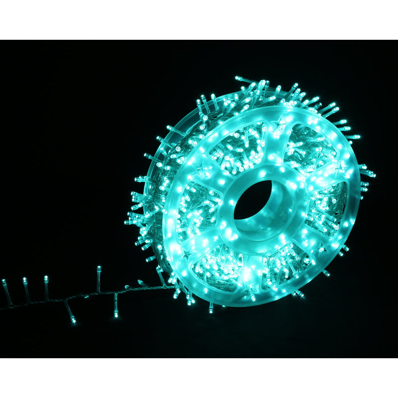 LED Fairy Lights 1000 Icy Blue Turquoise 3
