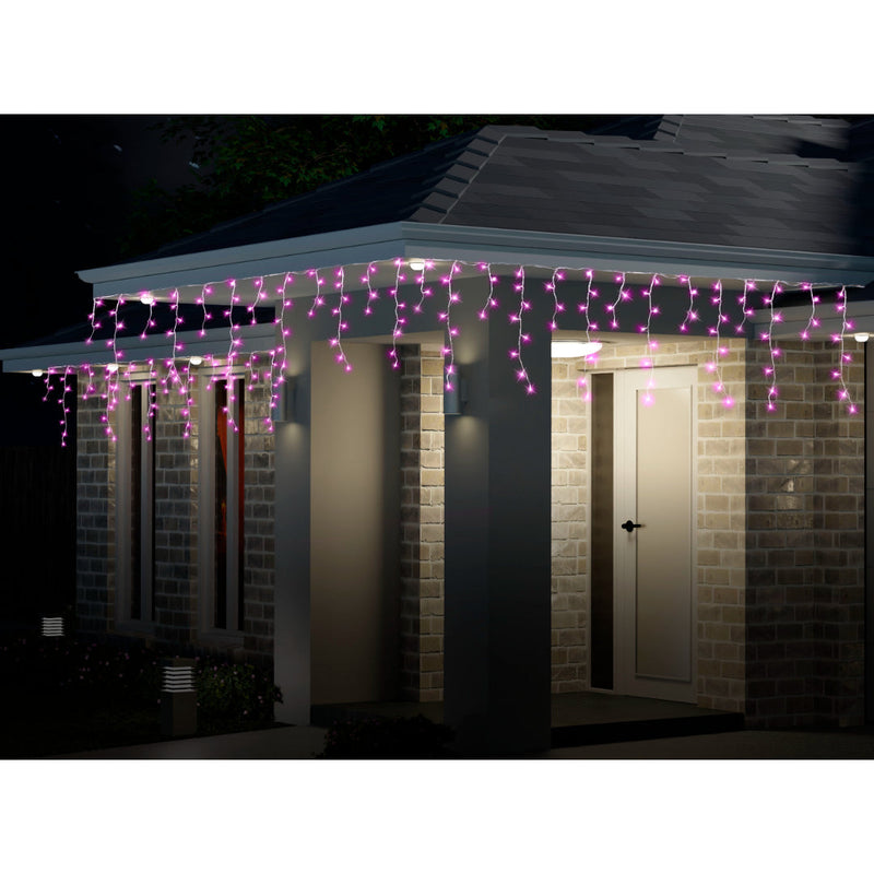 LED Icicles 500 Pastel Sweet Pink 