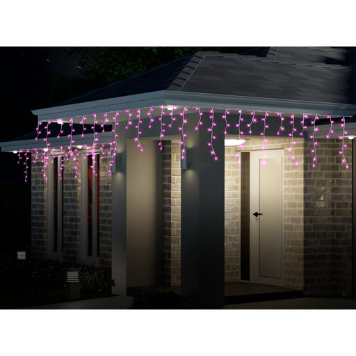 LED Icicles 500 Pastel Sweet Pink 