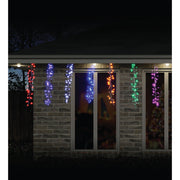 LED Rainbow Cluster Drops 672 Lights 5.2m 3