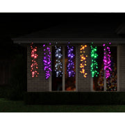 LED Rainbow Cluster Drops 672 Lights 5.2m 5