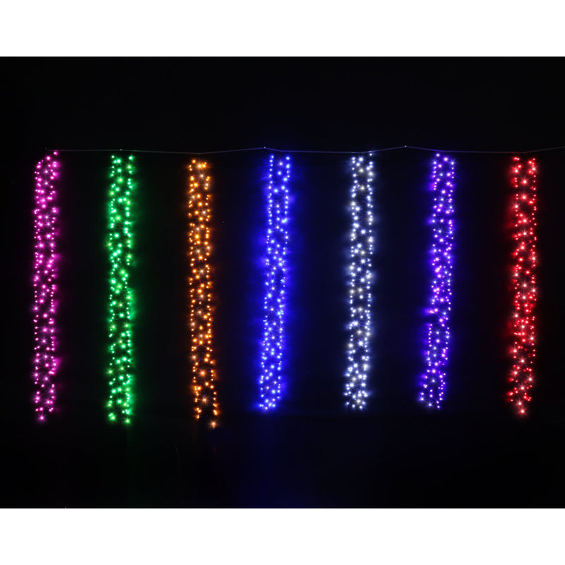 LED Rainbow Cluster Curtain 1008 Lights 3