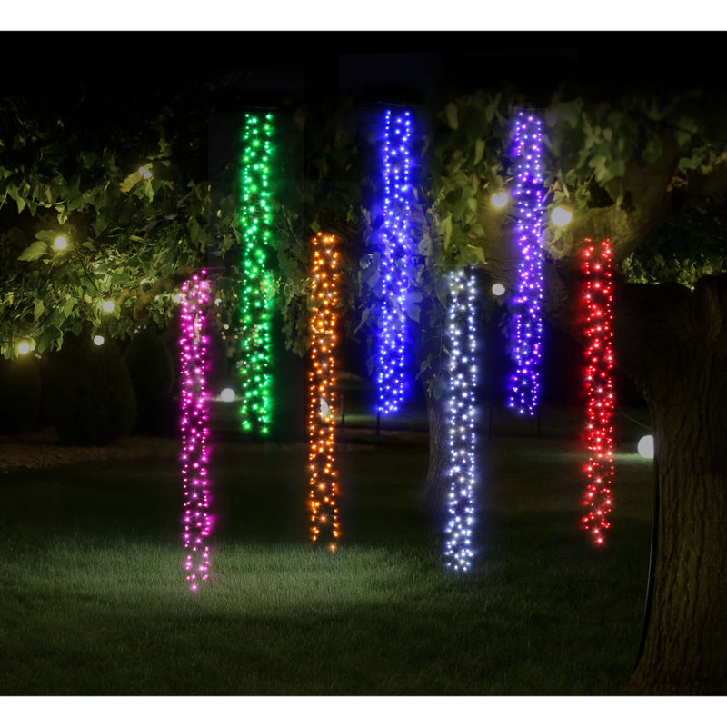 LED Rainbow Cluster Curtain 1008 Lights 5