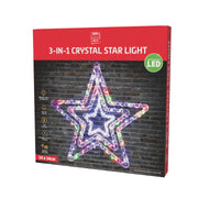 LED Crystal Stars 3in1 Assorted 2