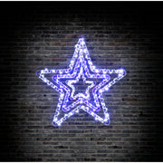 LED Crystal Stars 3in1 Assorted 4
