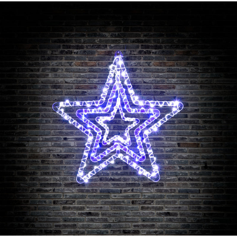 LED Crystal Stars 3in1 Assorted 4
