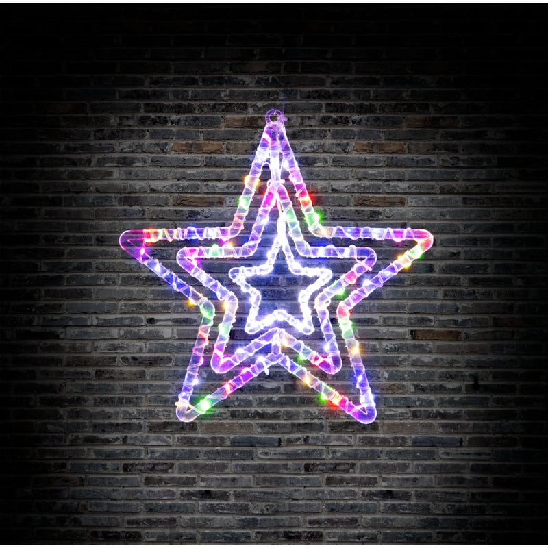 LED Crystal Stars 3in1 Assorted 6