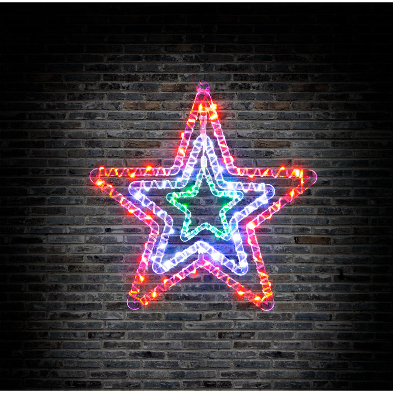 LED Crystal Stars 3in1 Assorted 8