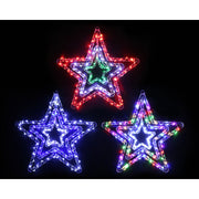 LED Crystal Stars 3in1 Assorted 9