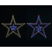 LED Starry Wire 2in1 2-Tone Hang Stars Assorted