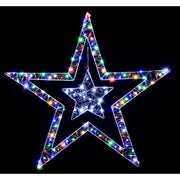 LED Starry Wire 2in1 2-Tone Hang Stars Assorted 2