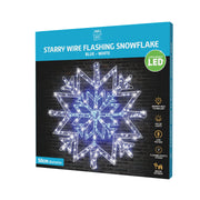 LED Starry Wire Snowflake 2-Tone Assorted 4
