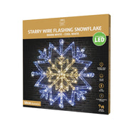 LED Starry Wire Snowflake 2-Tone Assorted 7