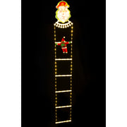 LED Starry Ladder Santa Topper 180cm 2