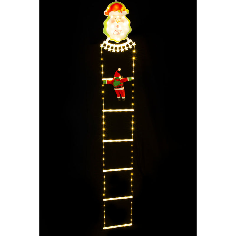 LED Starry Ladder Santa Topper 180cm 2