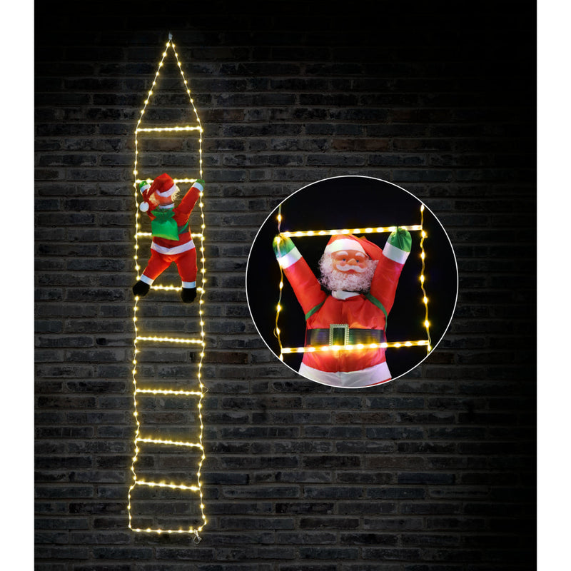 LED Flexi Cable Ladder with Santa 240cm Dual Coulor 2