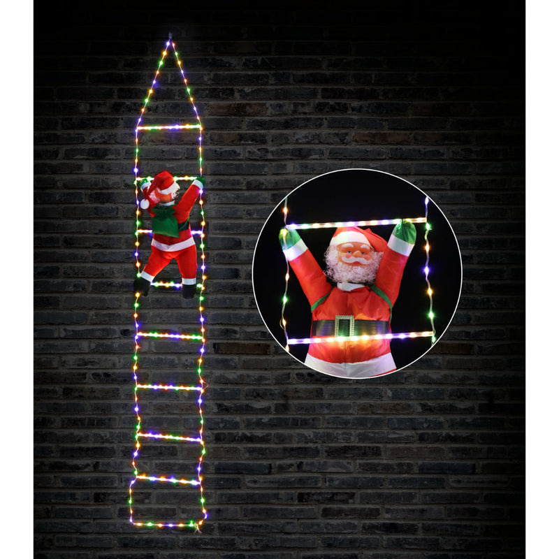 LED Flexi Cable Ladder with Santa 240cm Dual Coulor 3