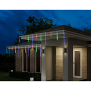 LED Rainfall Tubes 12pk Mixed Size Multi Colour 3