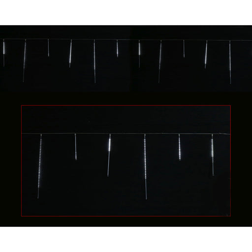 LED Rainfall Tubes 12pk Mixed Size White