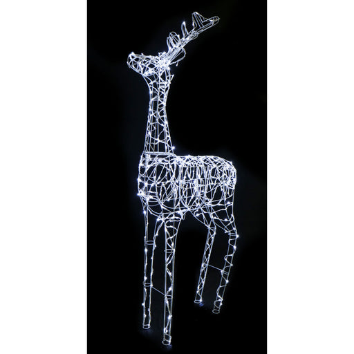 LED Big Daddy Reindeer White 200cm