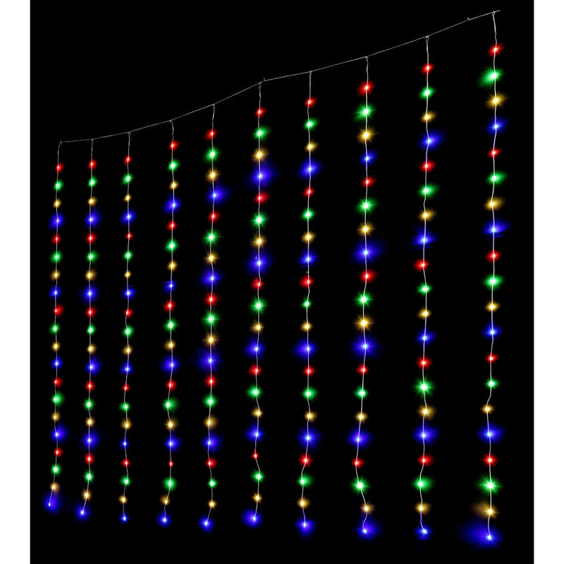 LED Dew Drop Curtan Light 2x2m Assorted 4