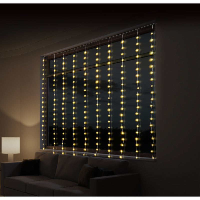 LED Dew Drop Curtan Light 2x2m Assorted 7