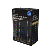LED Dew Drop Curtan Light 2x2m Assorted 8