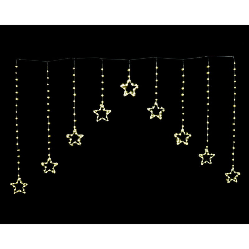 LED Dew Drop Star Curtain Gold 2
