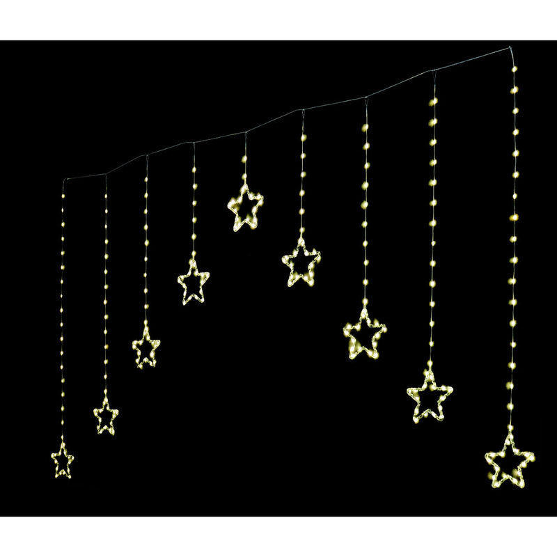 LED Dew Drop Star Curtain Gold 3