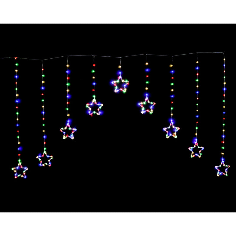 LED Dew Drop Star Curtain Multi Colour 2