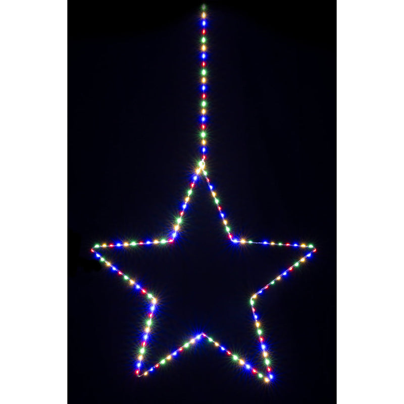 160 Micro LED Strand Star 155x58cm Assorted 7