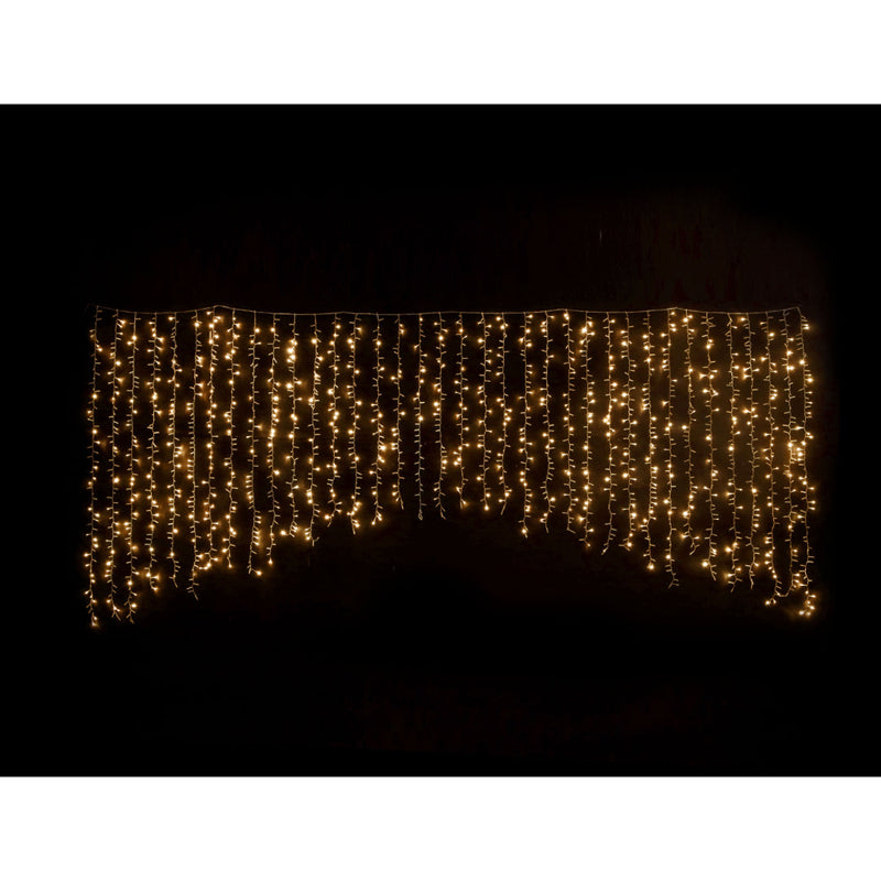 LED Cluster Curtain Glistening Gold 100% Twinkle 3