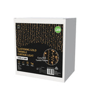 LED Cluster Curtain Glistening Gold 100% Twinkle – thumbnail