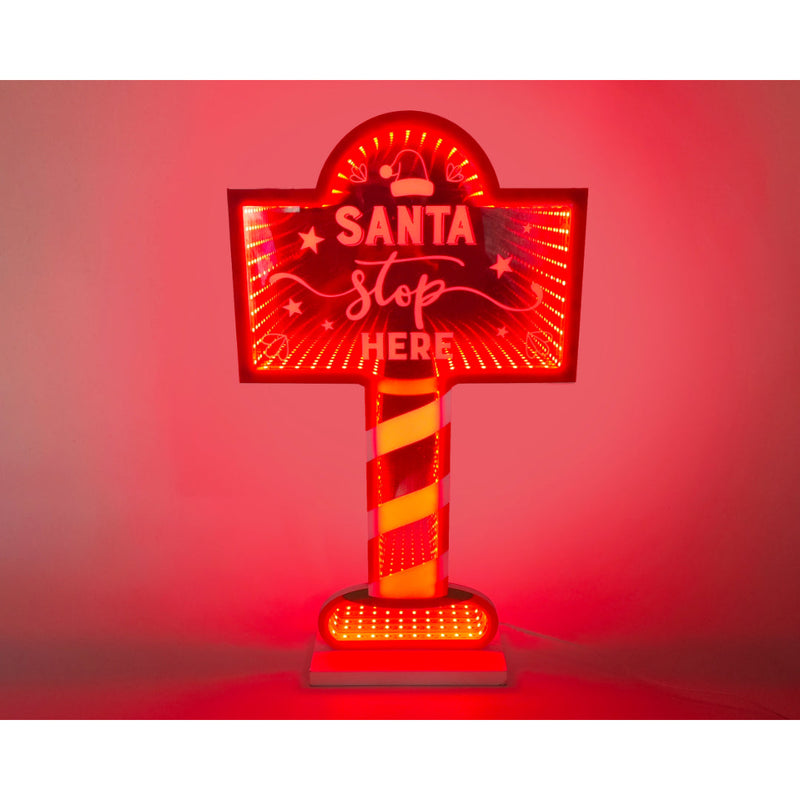 LED Infinity Santa Stop Sign USB