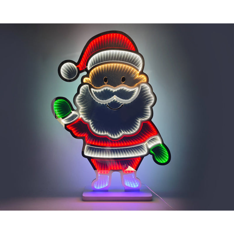 LED Infinity Jumbo Santa 90cm