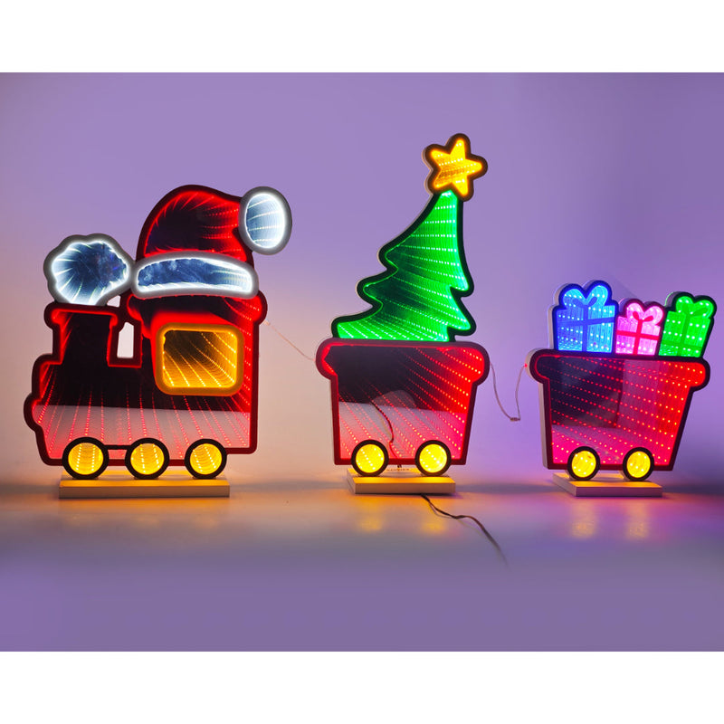 LED Infinity Train 3pc 100cm