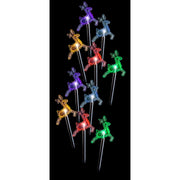Solar LED Reindeer Path Lights 10pk Multi 3