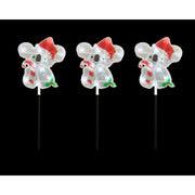 Solar Laser PVC Path Lights Aussie 3pk Assorted 2