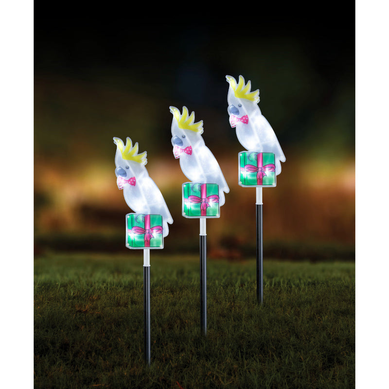 Solar Laser PVC Path Lights Aussie 3pk Assorted 6