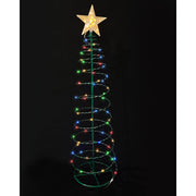 Solar LED Wire Spiral Tree 95cm Assorted 2