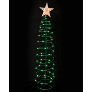 Solar LED Wire Spiral Tree 95cm Assorted 3