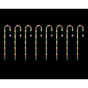 LED Peppermint Path Canes w/Bubble Ball 8pk