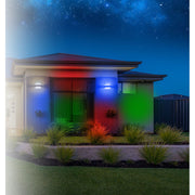 Solar LED Spotlights 6pk Red-Green-Blue 7