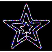 LED Motif Triple Star Multi Colour Twinkle image 2