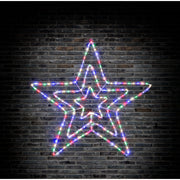 LED Motif Triple Star Multi Colour Twinkle image 3