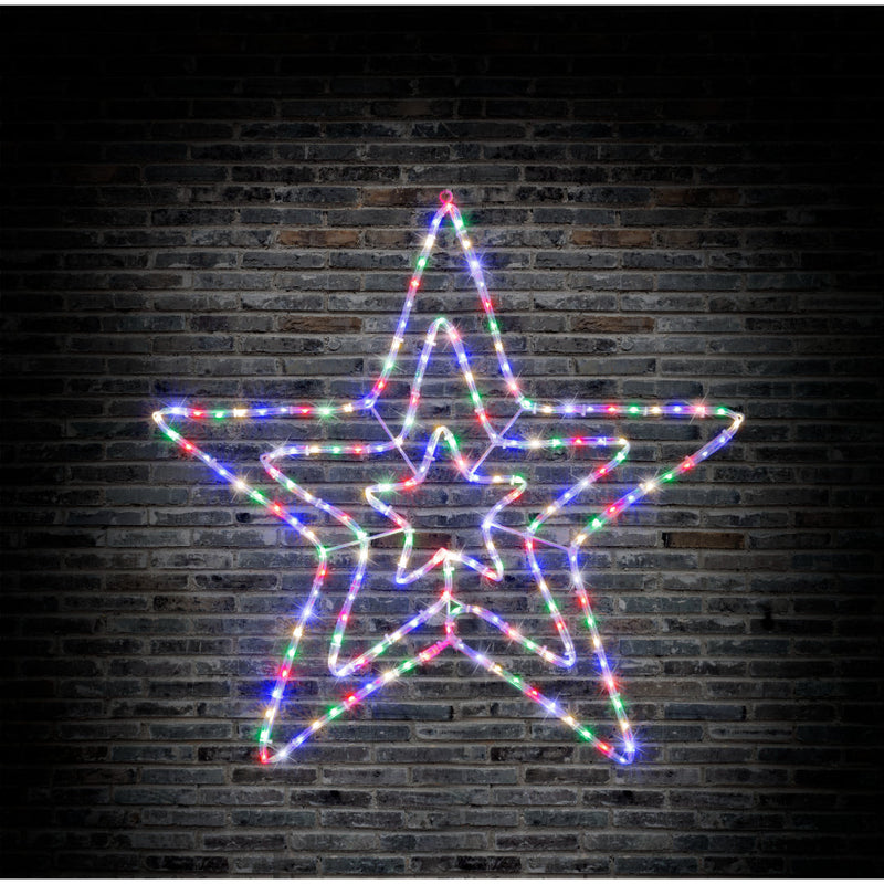 LED Motif Triple Star Multi Colour Twinkle image 3
