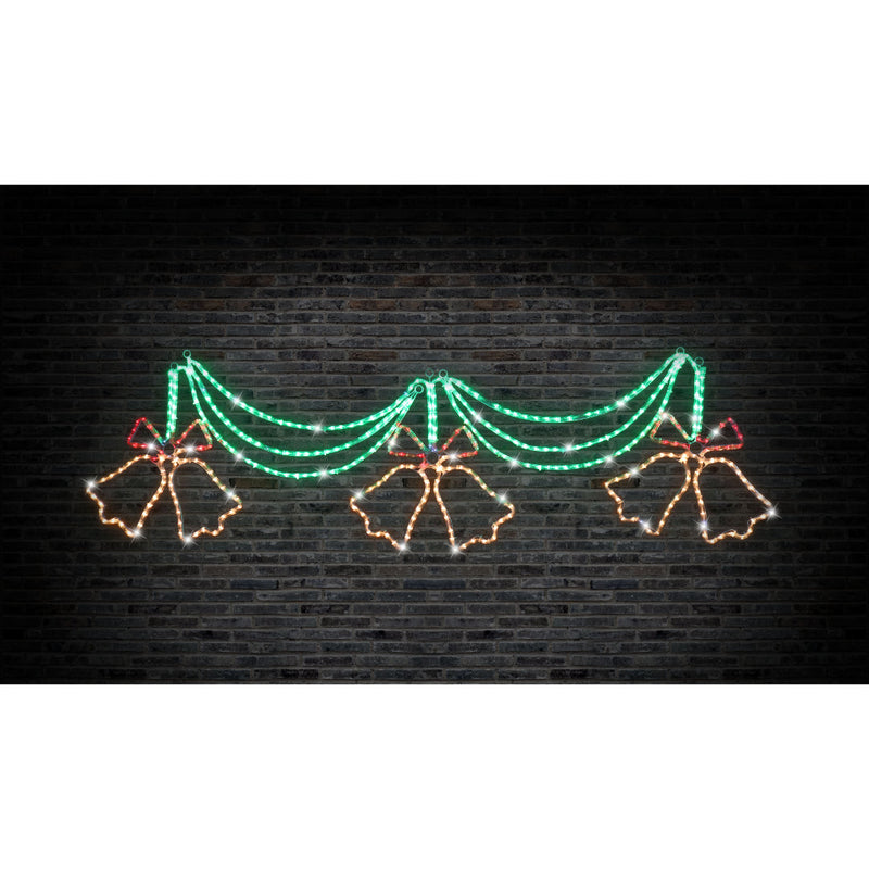 LED R/Light Drape Triple Warm Bells Twinkle image 3