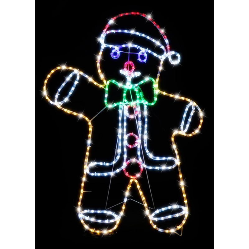 LED Ropelight Gingerbread Man
